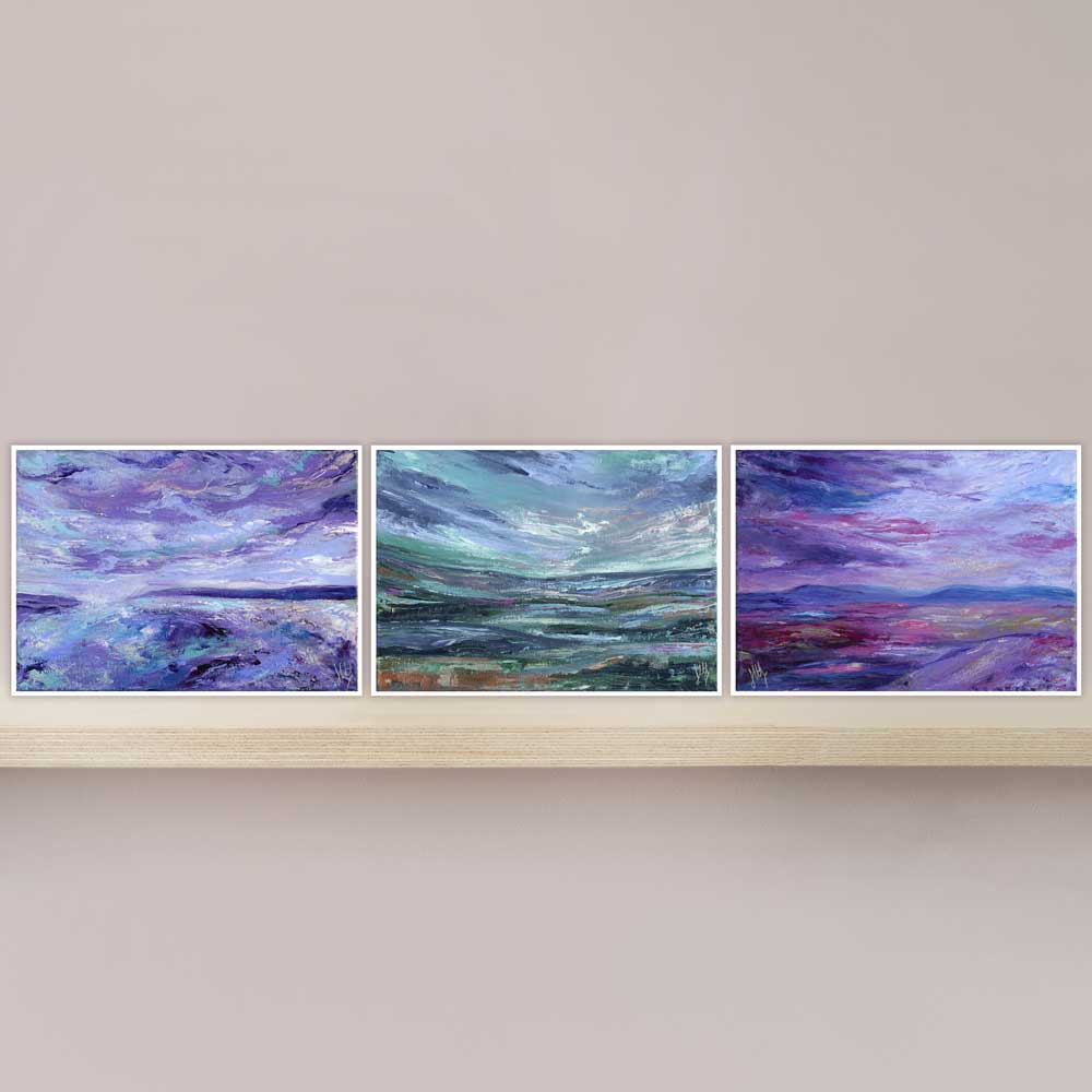 Scottish 'Scapes - set of 3 mini fine art prints by Jayne Leighton Herd