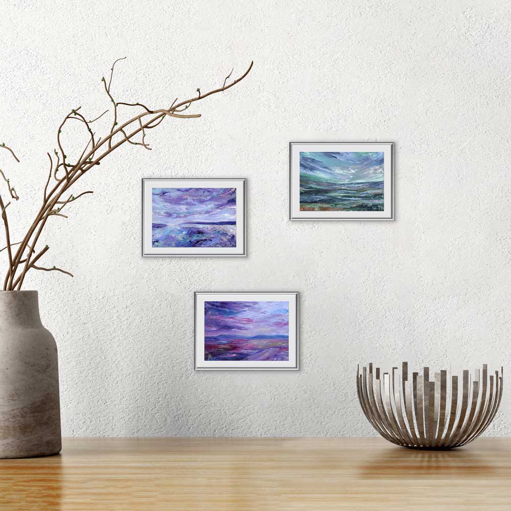 Scottish 'Scapes - set of 3 mini fine art prints by Jayne Leighton Herd